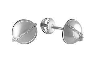 Серебряные серьги SilverBreeze без камней (2067719)
