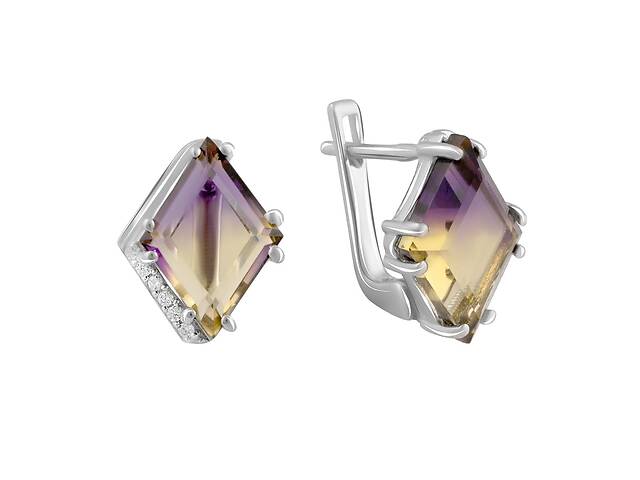 Срібна каблучка SilverBreeze з аметрином nano 6.133ct (2088325)