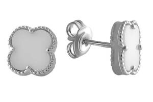 Серебряные серьги SilverBreeze с керамикой (2049623)