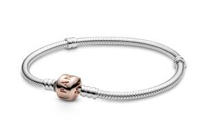 Серебряный браслет-основа Pandora Moments с застежкой Rose 580702