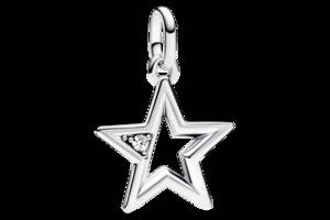 Серебряный медальон 'Сияющая звезда' Pandora ME