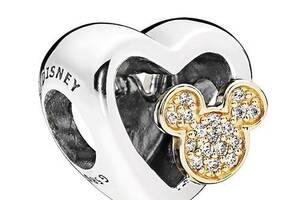 Серебряный шарм Pandora Disney Mickey & Minnie Love 802331203