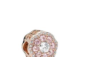 Серебряный шарм Pandora Moments Розовый сияющий цветок 787851NPM