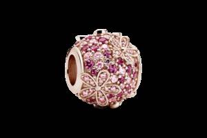 Серебряный шарм Pandora Moments Сверкающие розовые маргаритки 788797C01
