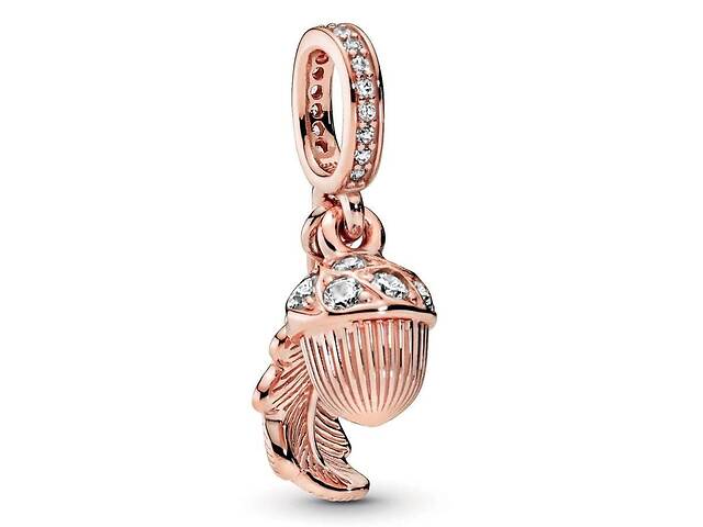 Серебряный шарм Pandora Rose Лист и желудь 788248CZ