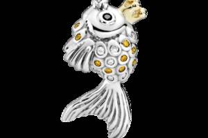 Серебряный шарм Pandora Сказочная рыбка 792014CCZ