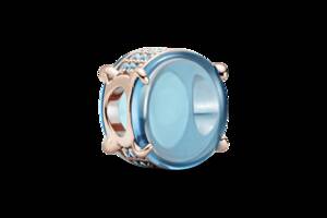 Серебряный шарм Pandora Синий овальный кабошон 789309C01