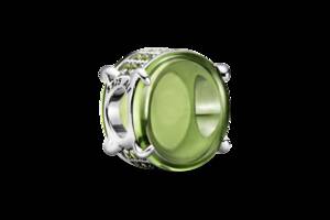 Серебряный шарм Pandora Зеленый овальный кабошон 799309C02