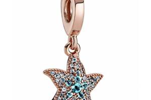 Серебряный шарм-подвеска Pandora Морская звезда Rose 788942С01