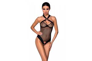 Сетчатый боди с халтером Passion Amanda Body black S/M