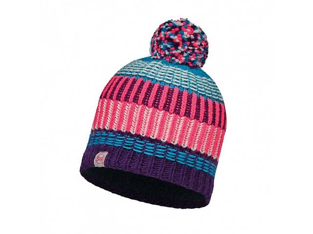 Шапка Buff Junior Knitted & Polar Hat Hops Plum One Size Разноцветный