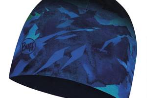 Шапка BUFF Junior Microfiber & Polar hat high mountain blue One Size Темно-Синий