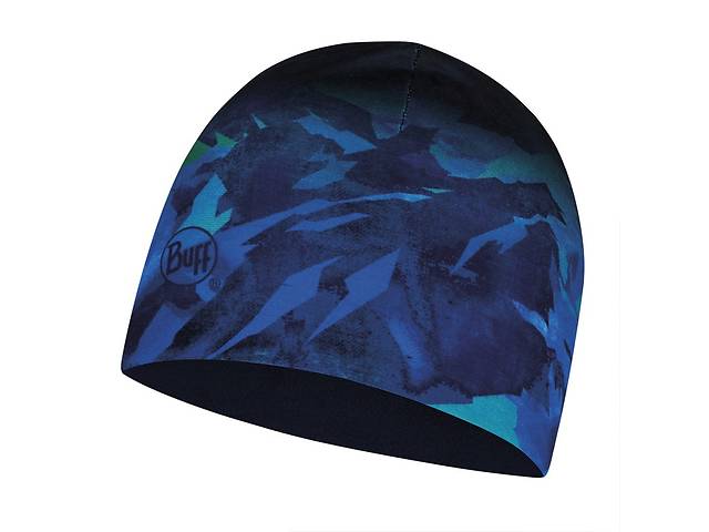 Шапка BUFF Junior Microfiber & Polar hat high mountain blue One Size Темно-Синий