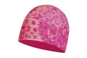 Шапка Buff Kids Microfiber & Polar hat butterfly pink One Size Розовый