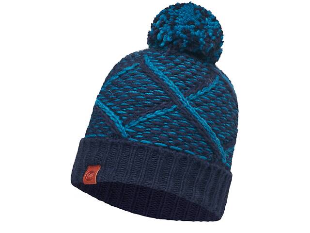 Шапка Buff Knitted Hat Plaid Medieval Blue One Size Синий