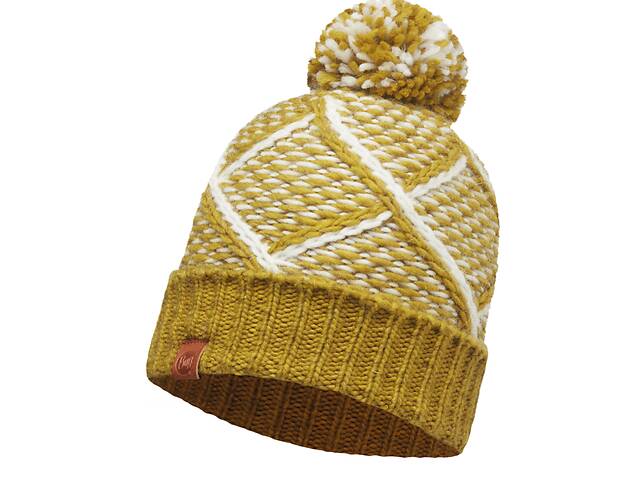Шапка Buff Knitted Hat Plaid Tobacco One Size Желтый