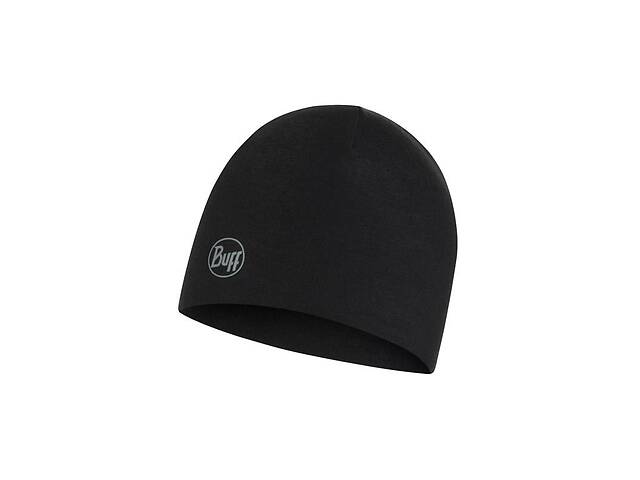 Шапка Buff Thermonet Hat solid black One Size Черный