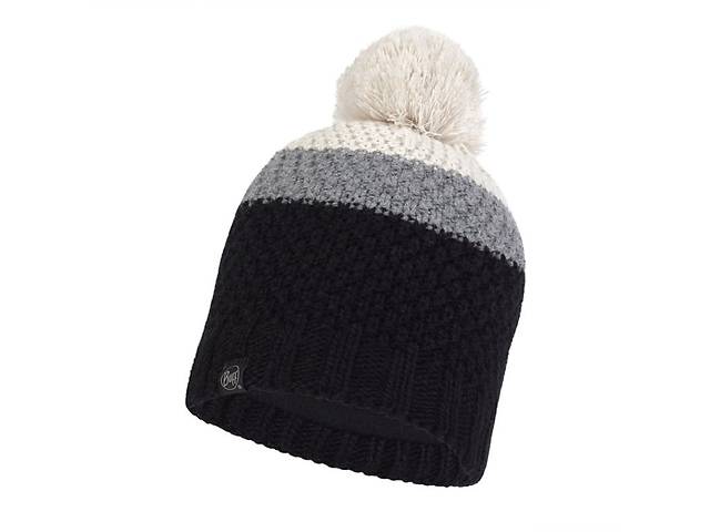 Шапка детская Buff Knitted & Fleece Hat NOEL One Size Черный-Серый