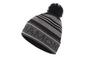 Шапка мужская Black Diamond Pom Beanie One Size Черный-Серый