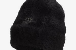 Шапка Nike Peak Beanie (FJ8688-010) ONE SIZE Черный