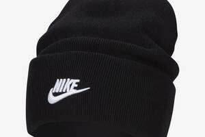 Шапка Nike Peak Tall Cuff Futura Beanie (FB6528-010) ONE SIZE Черный