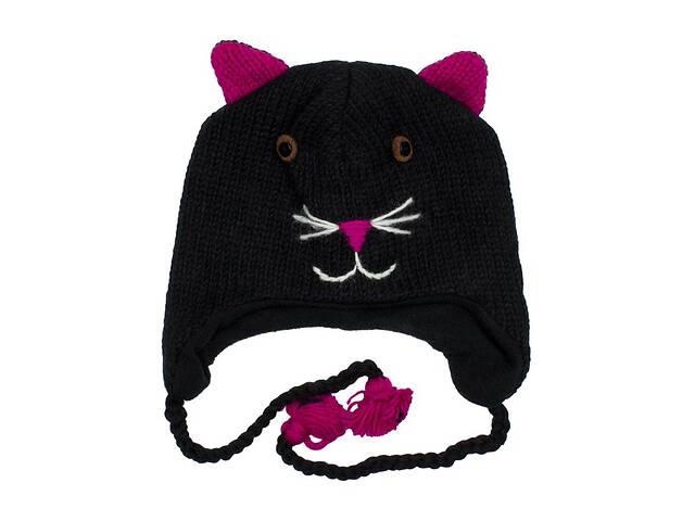 Шапка с ушками Kathmandu Animals Black cat Оne size Черный (22931)