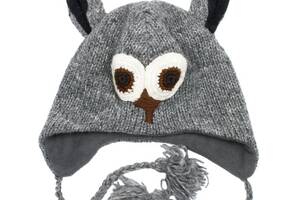 Шапка с ушками Kathmandu Owl Animals Оne size Темный Серый (22948)