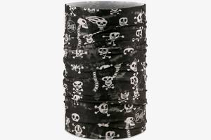 Шарф-труба детский 4-12 Buff Original Ecostretch Jaur Black Черный-Белый