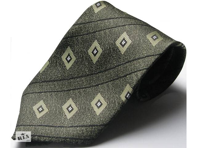 Шелковый галстук стандартный Schönau - 133 Оливковый