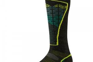 Шкарпетки Smart Wool Men's PhD Ski Light Pattern Charcoal/Alpine Green (1033-SW SW017.632-XL)