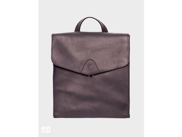 Кожаная сумка-рюкзак Dekey Унисекс 33*30*10 см Черный (6520)