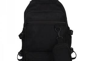 Школьный рюкзак для мальчика Hoz 5106-4 2 в 1 46х31х16 см Черный (SK001667)