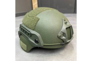 Шлем баллистический MICH ARAMID, цвет Зеленый, NIJ IIIa, размер L, вес 1,6 кг, бронешлем Зеленый