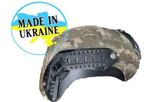 Шлем Украина пуленепробиваемый 3А (сертефикат) тактический кевларовый каска НАТО Fast с кавером