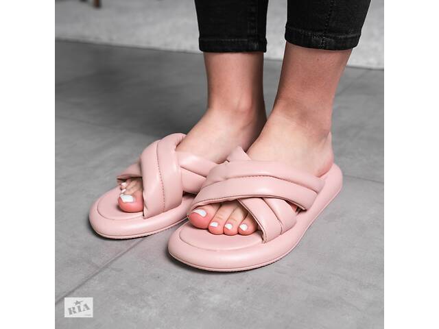 Шлепанцы женские Fashion Sadie 3672 38 размер 24,5 см Бежевый