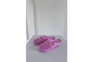 Шльопанці жіночі світло-рожеві розмір 38/39 SKL99-372143