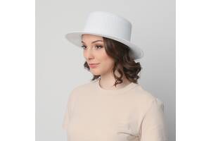 Шляпа LuckyLOOK женская канотье 817-860 One size Белый