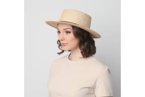 Шляпа LuckyLOOK женская порк-пай 818-188 One size Светло-бежевый