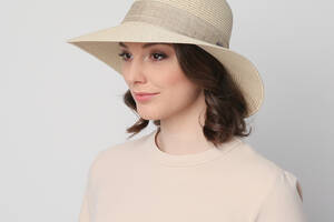 Шляпа LuckyLOOK женская со средними полями 376-336 One size Светло-бежевый