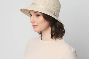Шляпа LuckyLOOK женская со средними полями 817-952 One size Светло-бежевый