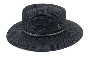 Шляпа МОЛНИЯ солома черный SumWin 56-58
