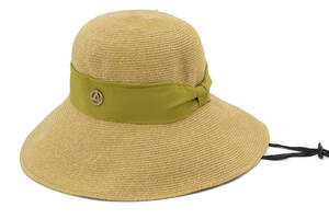 Шляпа СКАРЛИ широкая лента песок/оливков. SumWin 55-58