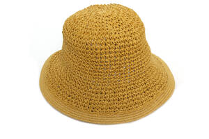 Шляпа женская Белый с маленькими полями 376-848 One size Желтый