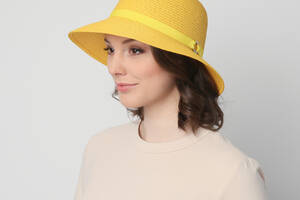 Шляпа женская LuckyLOOK со средними полями 818-010 One size Желтый