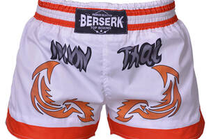 Шорти Berserk Sport Muay Thai Fighter Білий M
