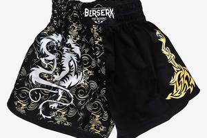 Шорти Berserk Sport Muay Thai Fighter Чорний 2XL