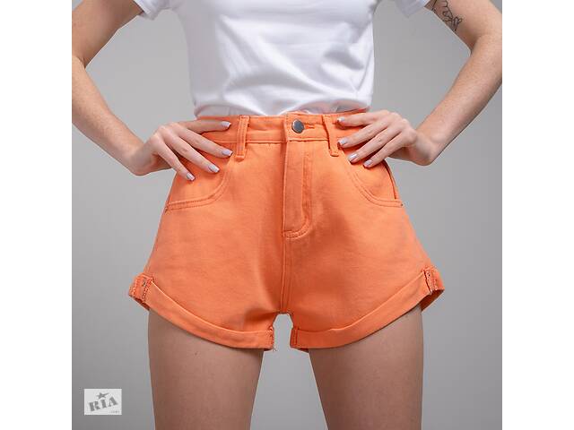 Шорты женские джинсовые 200485 р.L Fashion Оранжевый