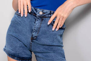 Шорты женские джинсовые 200491 р.26 Fashion Синий