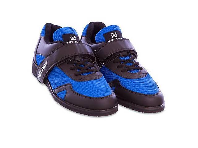 Штангетки обувь для тяжелой атлетики OB-1262 Zelart 40 Черно-синий (06363045)