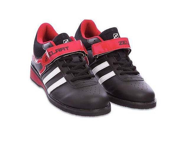 Штангетки обувь для тяжелой атлетики OB-1263 Zelart 39 Черно-красный (06363044)
